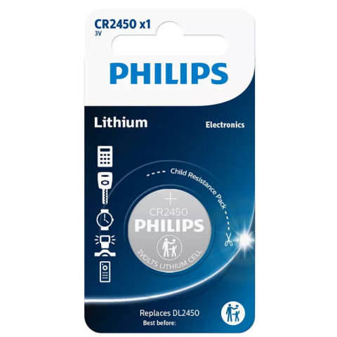 Philips Bateria Litowa CR2450 3V pastylka