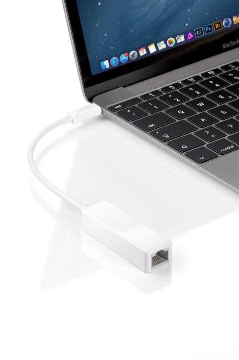 Adapter kątowy USB-C gniazdo-wtyk PŁASKI Goobay Goobay