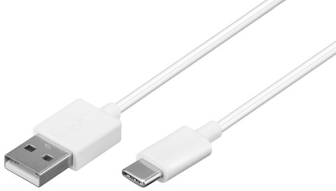 Kabel USB-C - Apple Lightning Plug Goobay Biały 1m