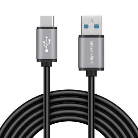 Kabel USB wtyk 3.0V - wtyk typu C 5 Gbps 1m Kruger&Matz Basic