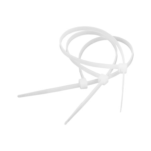Opaska zaciskowa 2,5 mm/15 cm biała Cabletech 100szt.