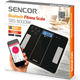 Sencor SBS8000BK Waga łazienkowa fitness Bluetooth czarna