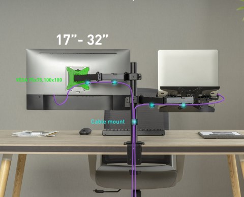 Uchwyt na monitor i laptop Spacetronik SPA-121 SPACETRONIK