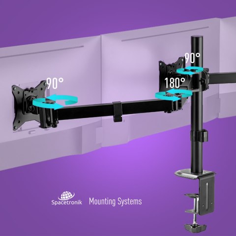 Uchwyt na trzy monitory Spacetronik SPA-130 SPACETRONIK