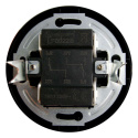 Electromalt EX.one Włącznik schodowy podwójny retro z ramką czarny