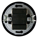 Electromalt EX.one Włącznik żaluzjowy retro z ramką czarny