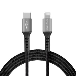 Kabel USB typu C - wtyk Lightning C94 MFi 1 m Kruger&Matz