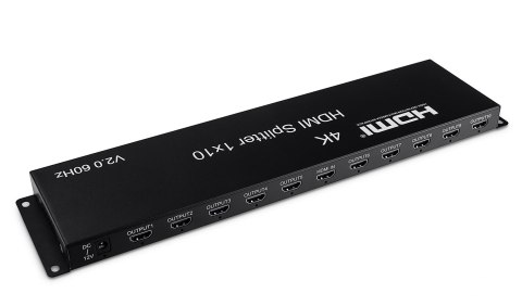 Rozgałęźnik HDMI 1x10 SPH-RS110_V20 4K 60 Hz HDR SPACETRONIK