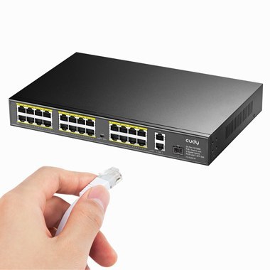 SWITCH PoE+ FS1026PS1 300W 24 +2x Gigabit SFP CCTV Cudy