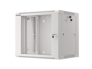 SZAFA INSTALACYJNA RACK WISZĄCA 19" 9U 450 SZARA DRZWI SZKLANE LANBERG (ZŁOŻONA)