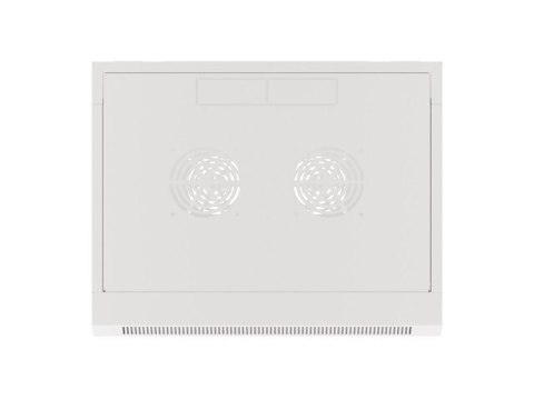 SZAFA INSTALACYJNA RACK WISZĄCA 19" 9U 450 SZARA DRZWI SZKLANE LANBERG (ZŁOŻONA)