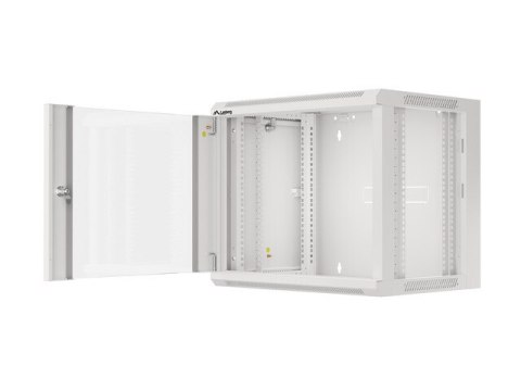 SZAFA INSTALACYJNA RACK WISZĄCA 19" 9U 450 SZARA DRZWI SZKLANE LANBERG (ZŁOŻONA)