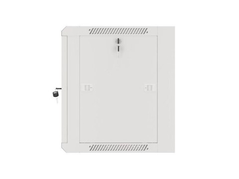 SZAFA INSTALACYJNA RACK WISZĄCA 19" 9U 450 SZARA DRZWI SZKLANE LANBERG (ZŁOŻONA)