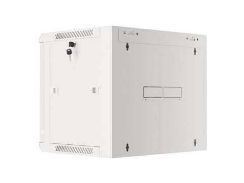 SZAFA INSTALACYJNA RACK WISZĄCA 19" 9U 450 SZARA DRZWI SZKLANE LANBERG (ZŁOŻONA)