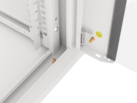 SZAFA INSTALACYJNA RACK WISZĄCA 19" 9U 450 SZARA DRZWI SZKLANE LANBERG (ZŁOŻONA)