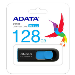 Adata Pendrive DashDrive UV128 128GB USB 3.2 Gen1 Czarno-niebieski
