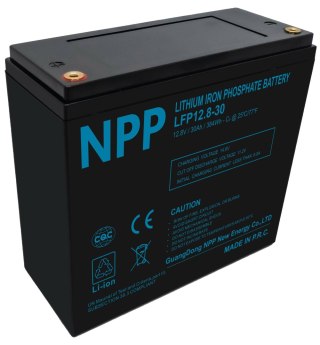 Akumulator LFP LiFePO4 12.8V 30Ah T12 NPP POWER