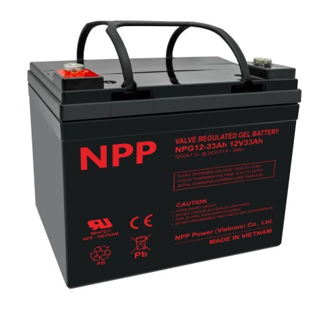 Akumulator Żelowy NPG 12V 33Ah NPP AGM DEEP GEL NPP POWER