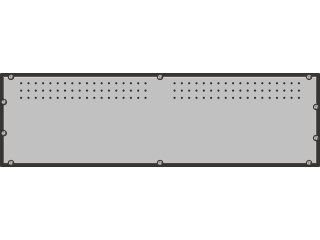 BATTERY PACK RACK 19" DLA UPS POWERWALKER VFI 6000P/RT LCD 15 AKUMULATORÓW 12V/9AH