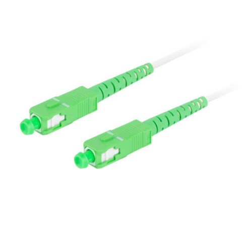 Lanberg Patchcord światłowód SM SC/APC-SC/APC simplex 3.0mm 2,5m biały