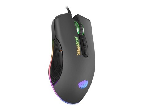 MYSZ DLA GRACZY FURY SCRAPPER 6400DPI PODŚWIETLENIE RGB OPROGRAMOWANIE GAMIN (USZKODZONE OPAKOWANIE)