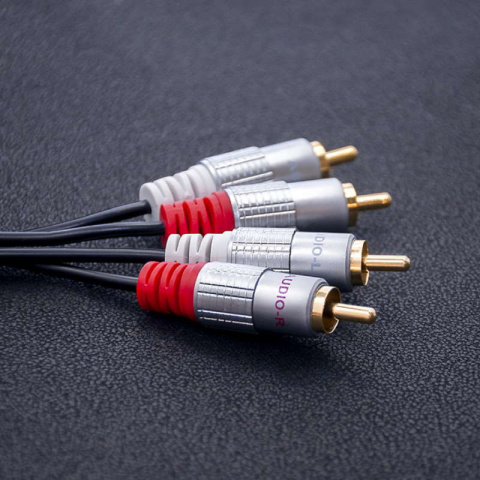 Qoltec Kabel 2xRCA męski 2xRCA męski 2m Czarny