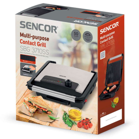 Sencor SBG3710SS Grill elektryczny 2000W zamykany