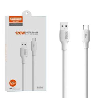 Somostel Przewód USB Typ-C Power Delivery QC 3.0 120W 6A 1m biały