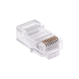 Wtyk telefon. RJ45 8P 8C(drut) x100szt.LX9130 8/8