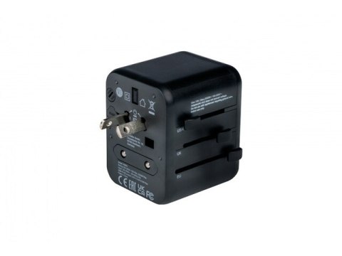 ADAPTER ZASILANIA UNIWERSALNY 100-250V EU, USA, JAPONIA, AUSTRALIA, UK + 2X USB VERBATIM UTA-01