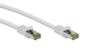 Kabel LAN Patchcord CAT 8.1 GHMT S/FTP biały 0.25m Goobay