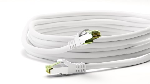 Kabel LAN Patchcord CAT 8.1 GHMT S/FTP biały 0.25m Goobay