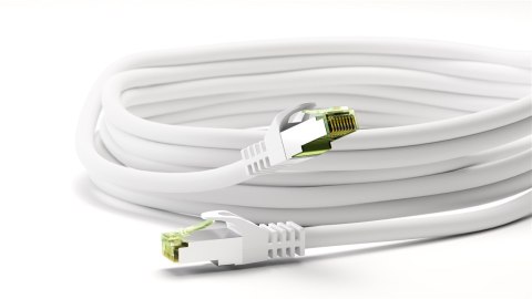 Kabel LAN Patchcord CAT 8.1 GHMT S/FTP biały 1m