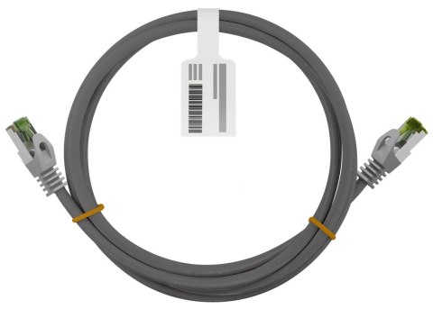 Kabel LAN Patchcord CAT 8.1 GHMT S/FTP szary 2m