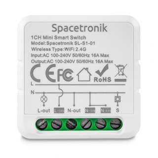 Mini Switch włącznik elektryczny SMART WiFI Tuya 1 SPACETRONIK