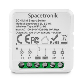 Mini Switch włącznik elektryczny SMART WiFI Tuya 2 SPACETRONIK