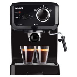 Sencor SES1710BK Ekspres ciśnieniowy kolbowy do Espresso i Cappuccino