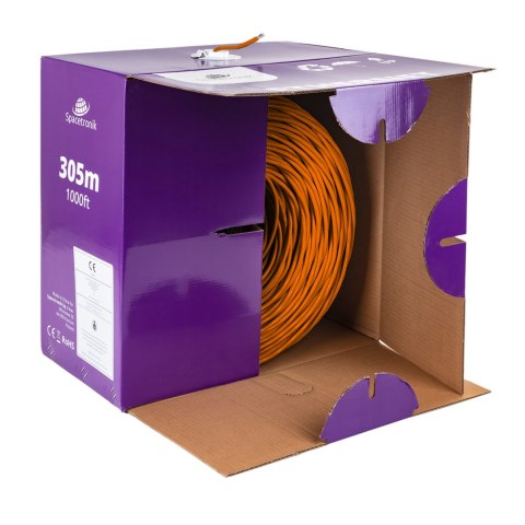 Skrętka CAT5e U/UTP AWG24 CU POE PVC Eca 305m SPACETRONIK