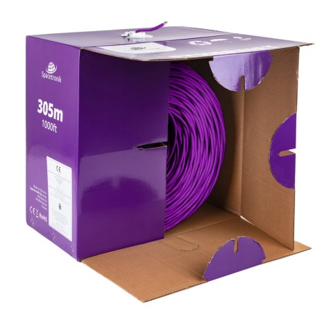 Skrętka CAT6 U/UTP AWG24 CU PVC LSZH 6.0 Dca 305m SPACETRONIK