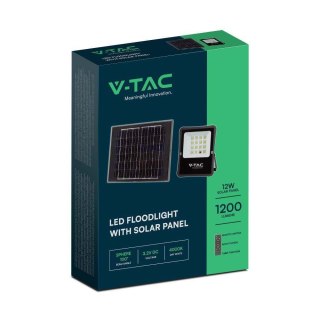 Projektor LED Solarny V-TAC 16W Pilot, AUTO, Timer IP65 VT-55200 6400K 1600lm