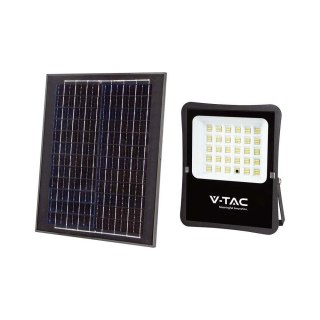 Projektor LED Solarny V-TAC 20W Pilot, AUTO, Timer IP65 VT-55300 6400K 2400lm