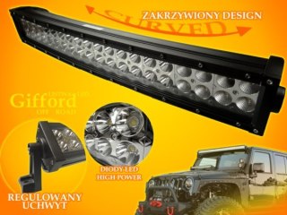 Listwa LED Gifford 240W CW Off Road Curved