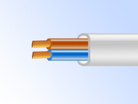 BOWI Przewód OMYp 2x0,5 płaski 300V biały