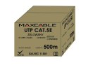 Przewód UTP5E drut Cu +żel 500m MAXCABLE II