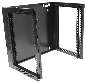 Szafa 19' wisząca ZETA 9U 600x450 RAL9004 szkłod