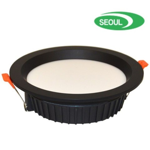 Downlight LED Karel 30W 4000K czarny SEOUL