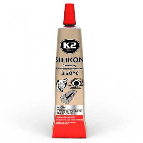 K2 Silikon wysokotemperaturowy 21g czerwony
