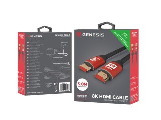 KABEL HDMI M/M V2.1 3M 8K 60HZ PREMIUM DO XBOX SERIES X/S GENESIS