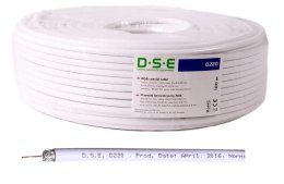 Kabel DSE D220 RG6 100m 0,80mm CU / 64x0,12mm