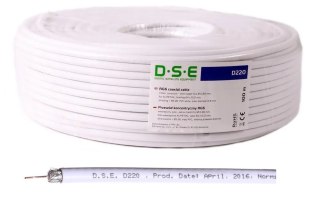 Kabel DSE D220 RG6 100m 0.80mm CU / 64x0.12mm DSE